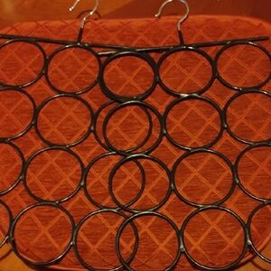 Elegant Black Scarf Organizer